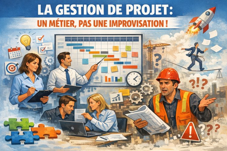 La gestion de projet : un métier, pas une improvisation !